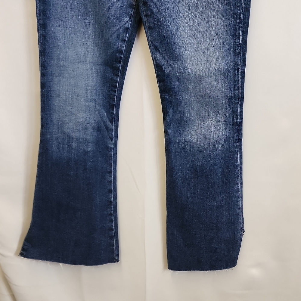 (0482) Hudson Jeans Blue Flare Wide Leg Denim - Picture 7 of 11